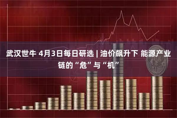 武汉世牛 4月3日每日研选 | 油价飙升下 能源产业链的“危”与“机”